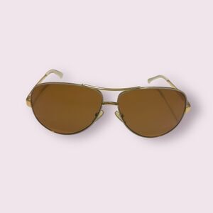 Tory Burch‎ TY6035 White/Gold Aviator Sunglasses